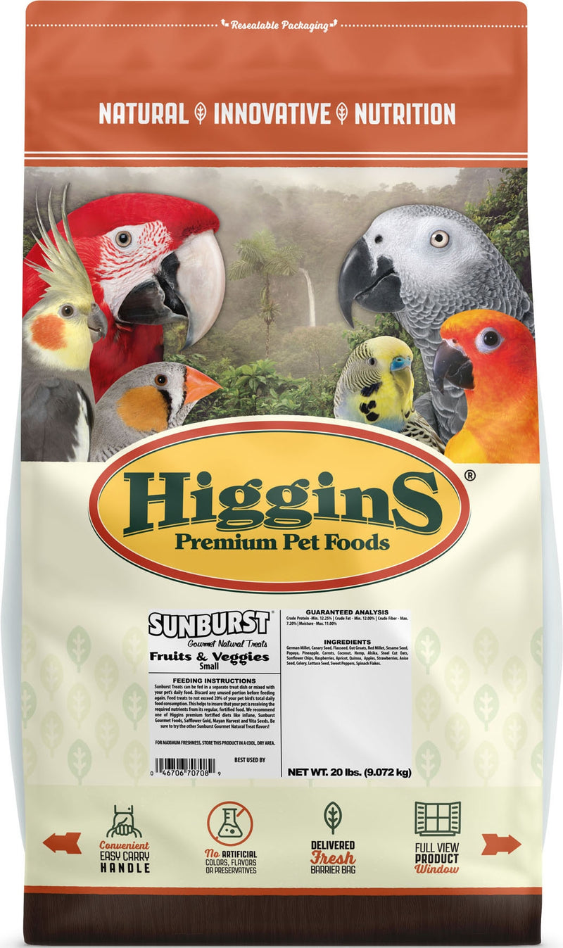Higgins Fruit and Veggies Small Bird Treat