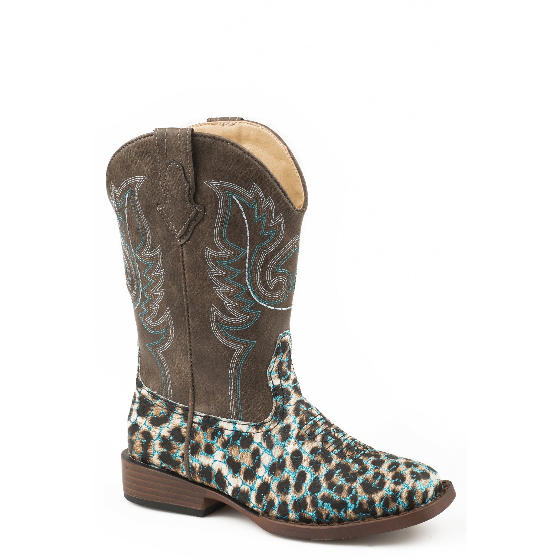 Roper Childs Glitter Leopard Boots