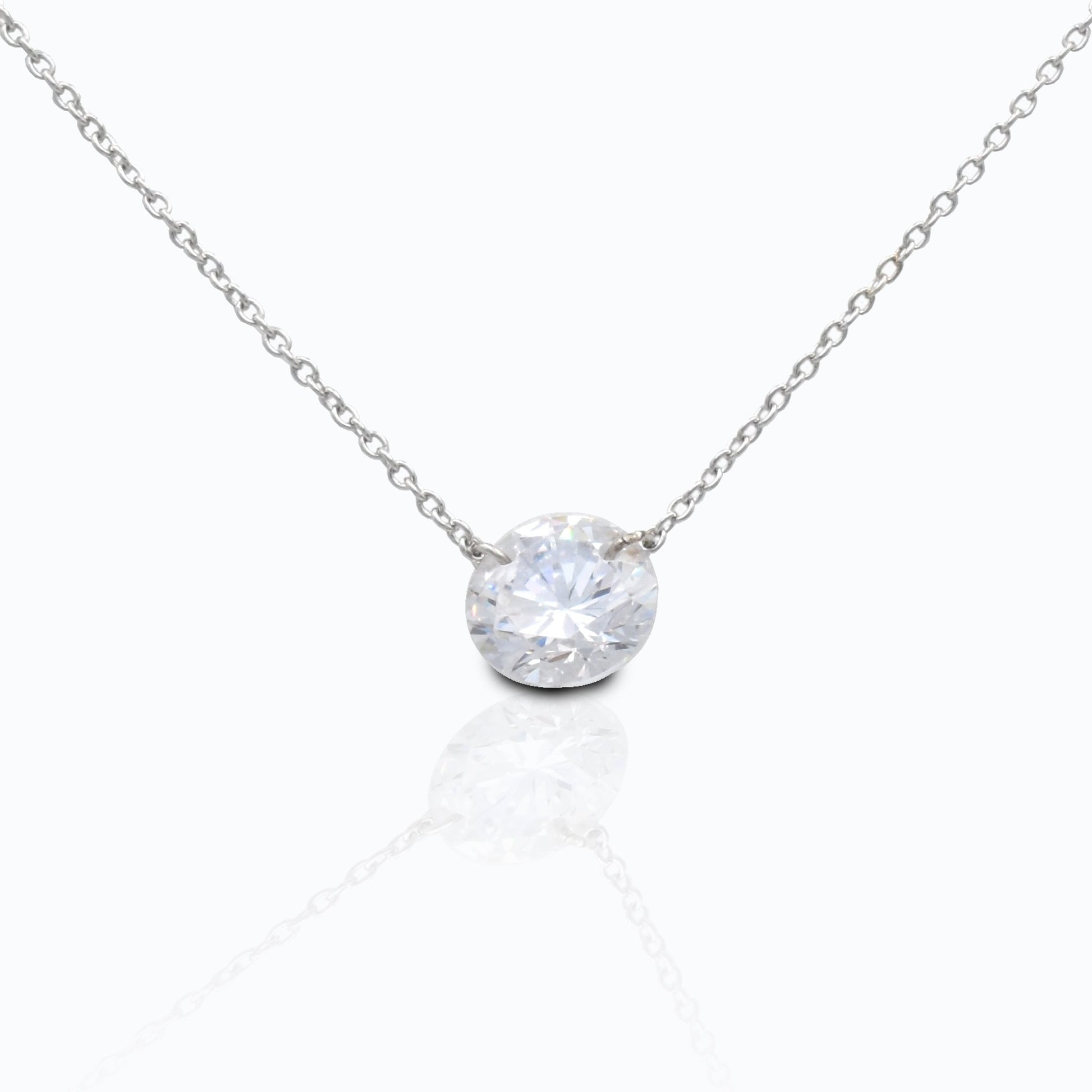 Kelly Herd Clear Stone Naked Pendant - 1CT