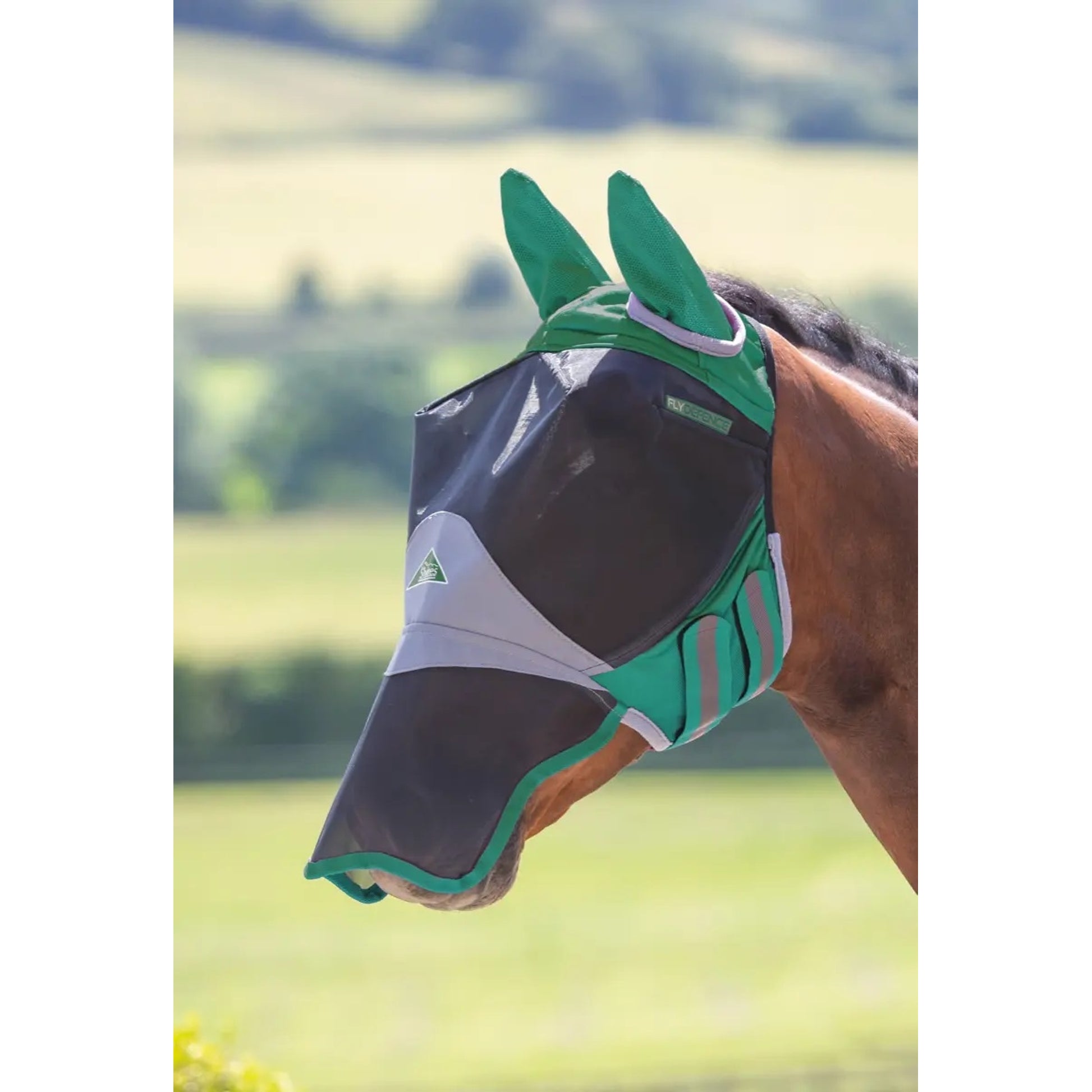 Shires Deluxe Fly Mask with Ears Nose
