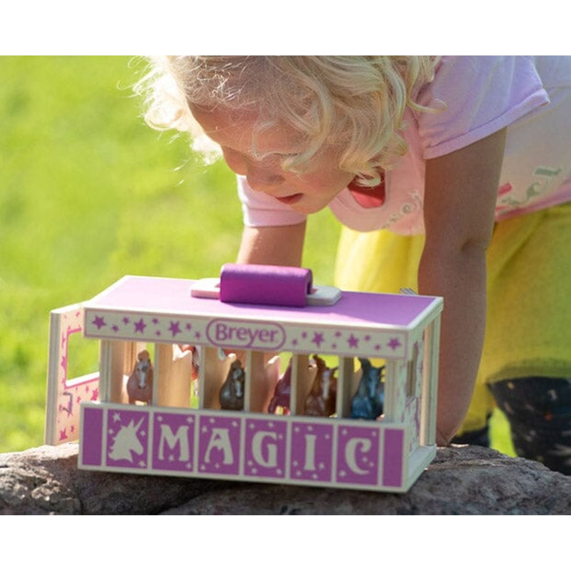 Breyer Unicorn Magic Wooden Carry Stable