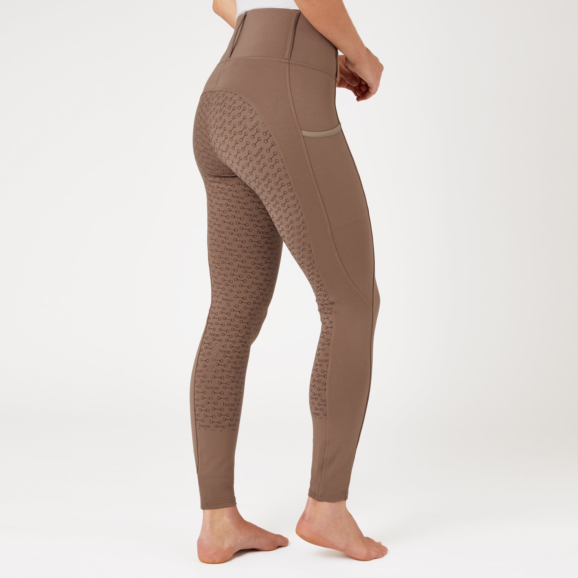 Horze Ladies Lucinda High-Waist Tights with Silicone Full Grip