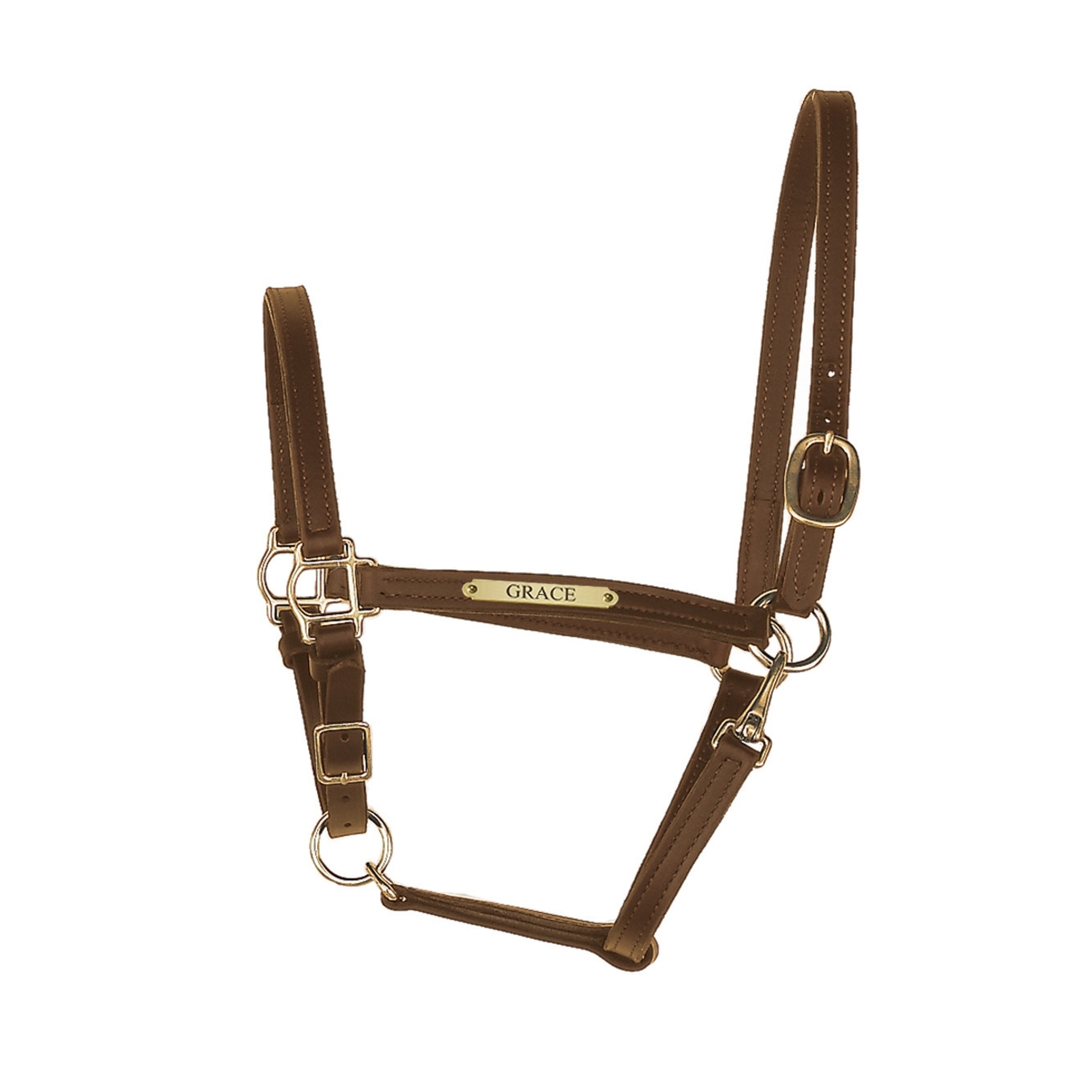 Perri's Personalized 3/4" Leather Turnout Halter