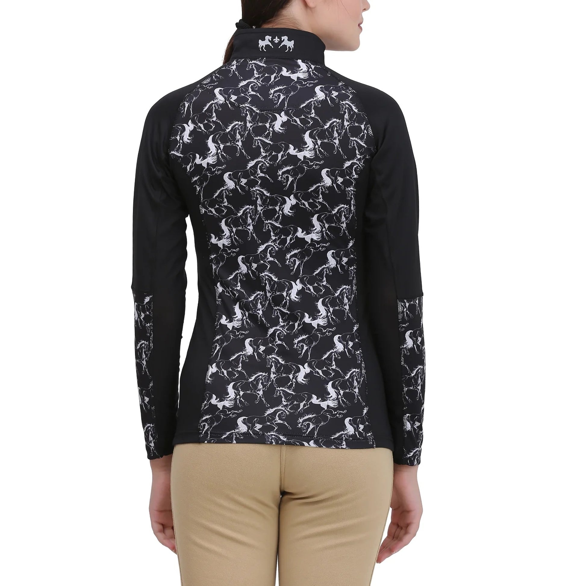 Equine Couture Ladies Linear Horses Sport Shirt