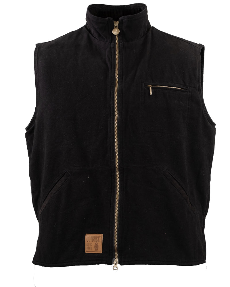 Outback Trading Mens Sawbuck Canvas Vest