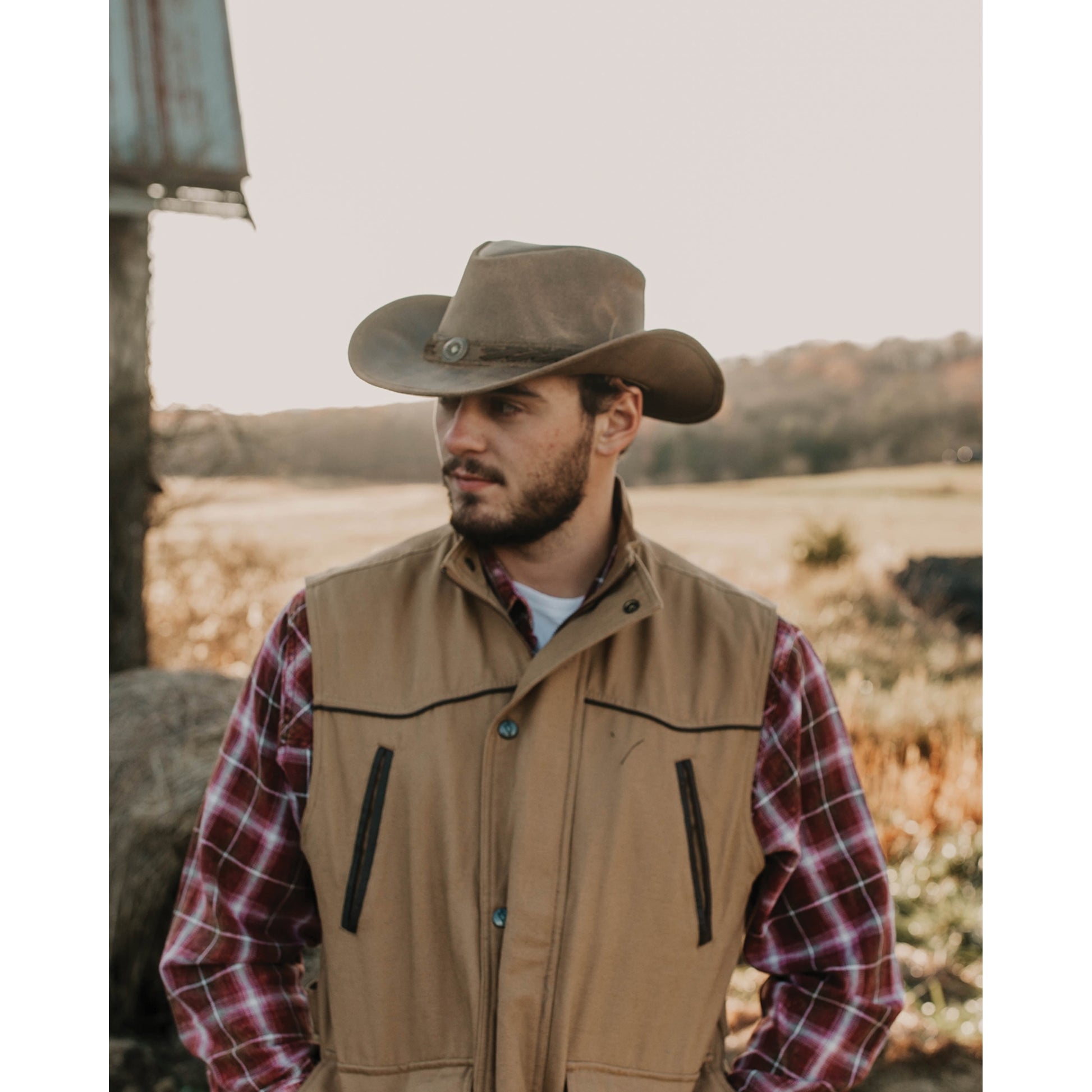 Outback Trading Ridge Leather Hat