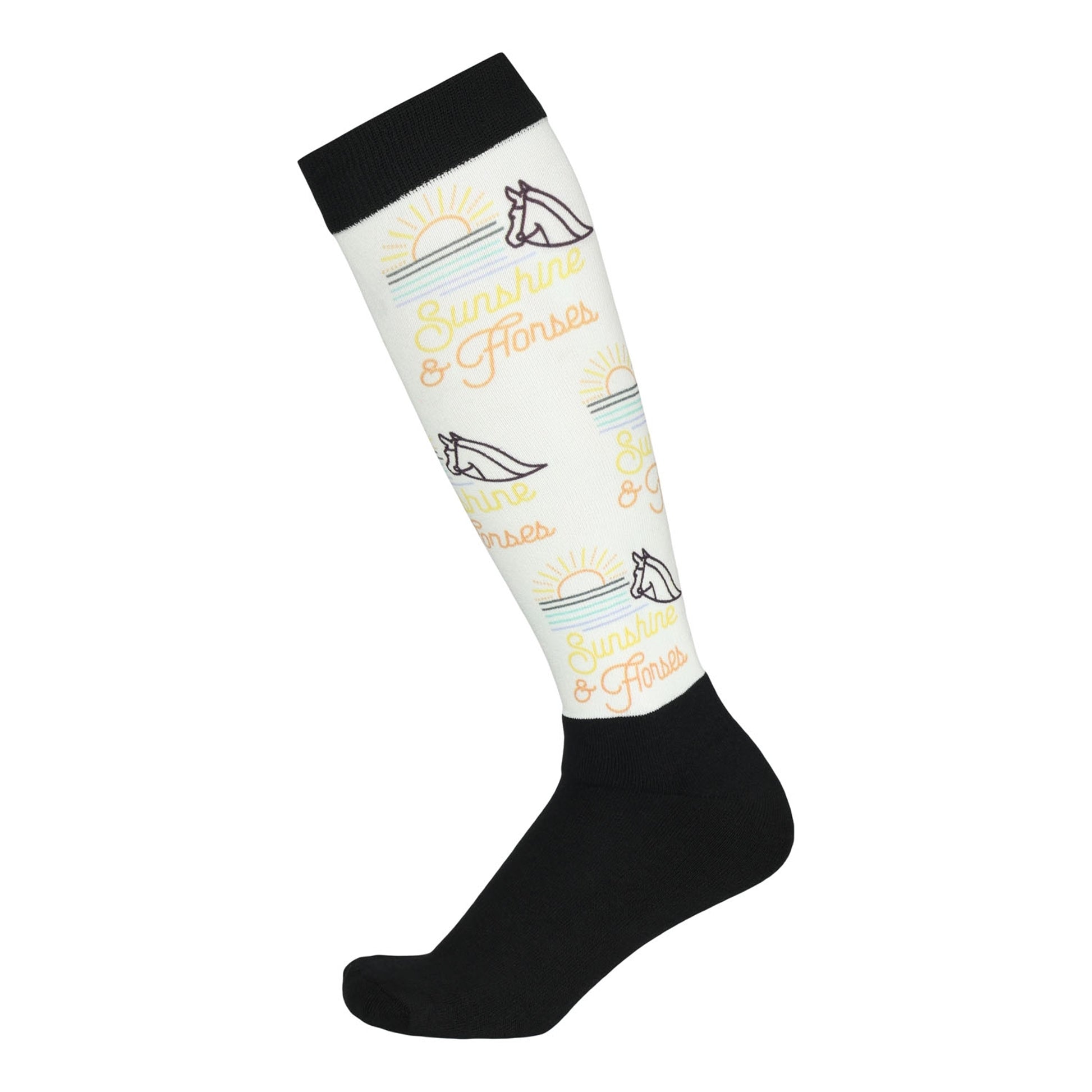 Dapplebay Sunshine & Horses Slick Boot Socks