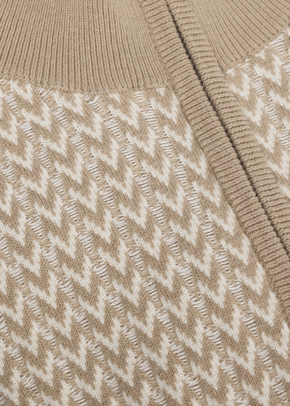 Kerrits Quarter Zip Herringbone Sweater