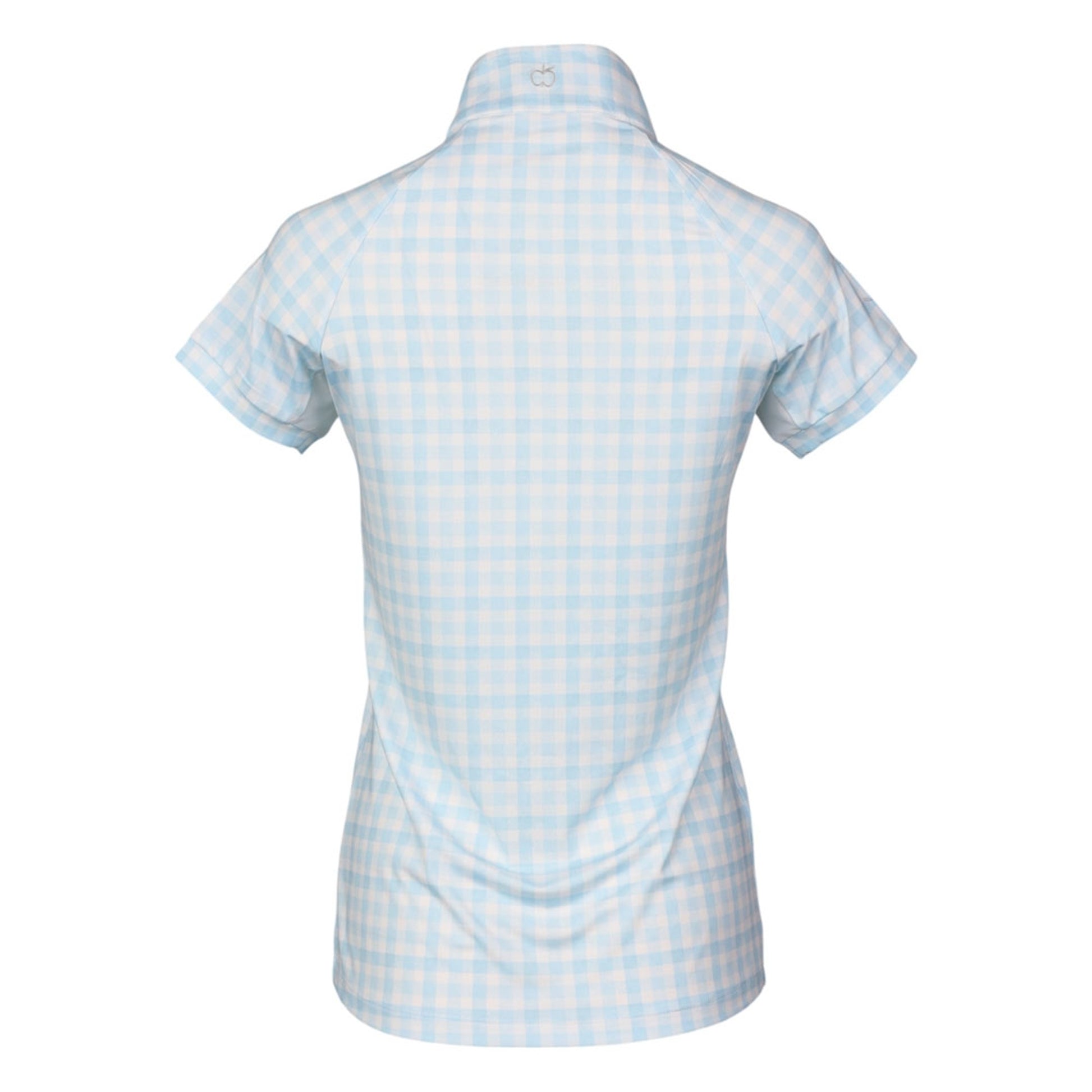Dapplebay Kids Gingham Short Sleeve 1/4 Zip Riding Top