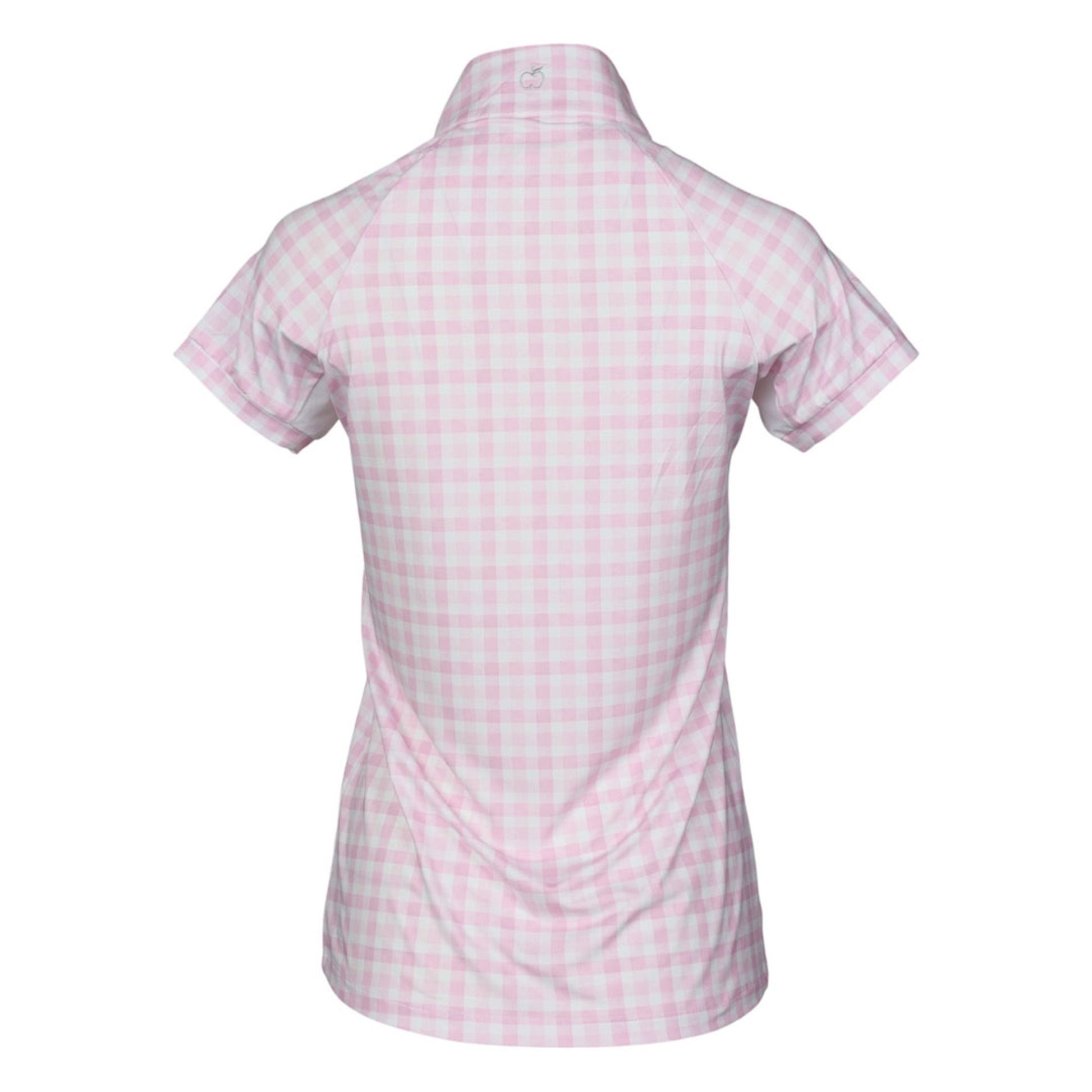 Dapplebay Kids Gingham Short Sleeve 1/4 Zip Riding Top