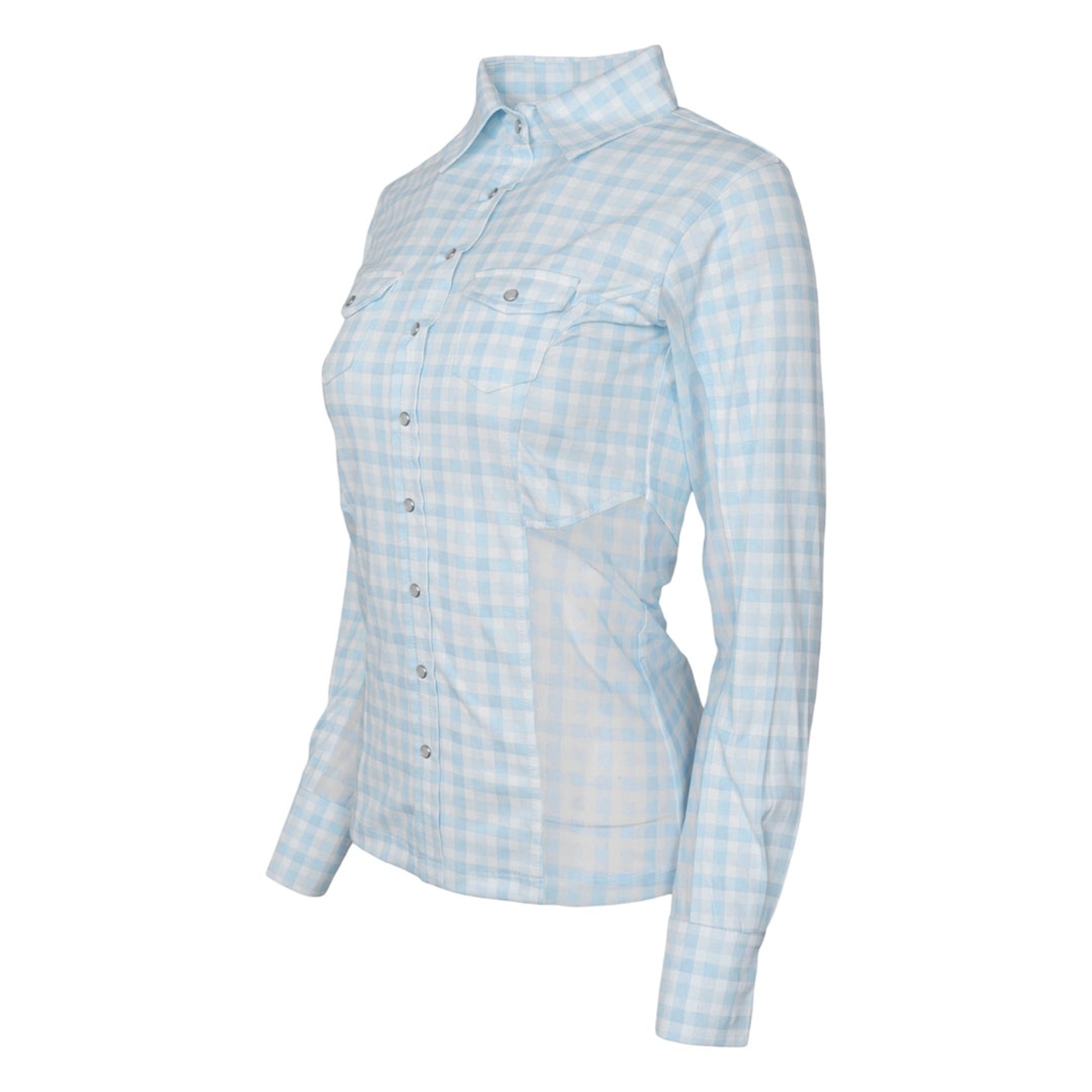 Dapplebay Ladies Gingham Button Down Western Shirt