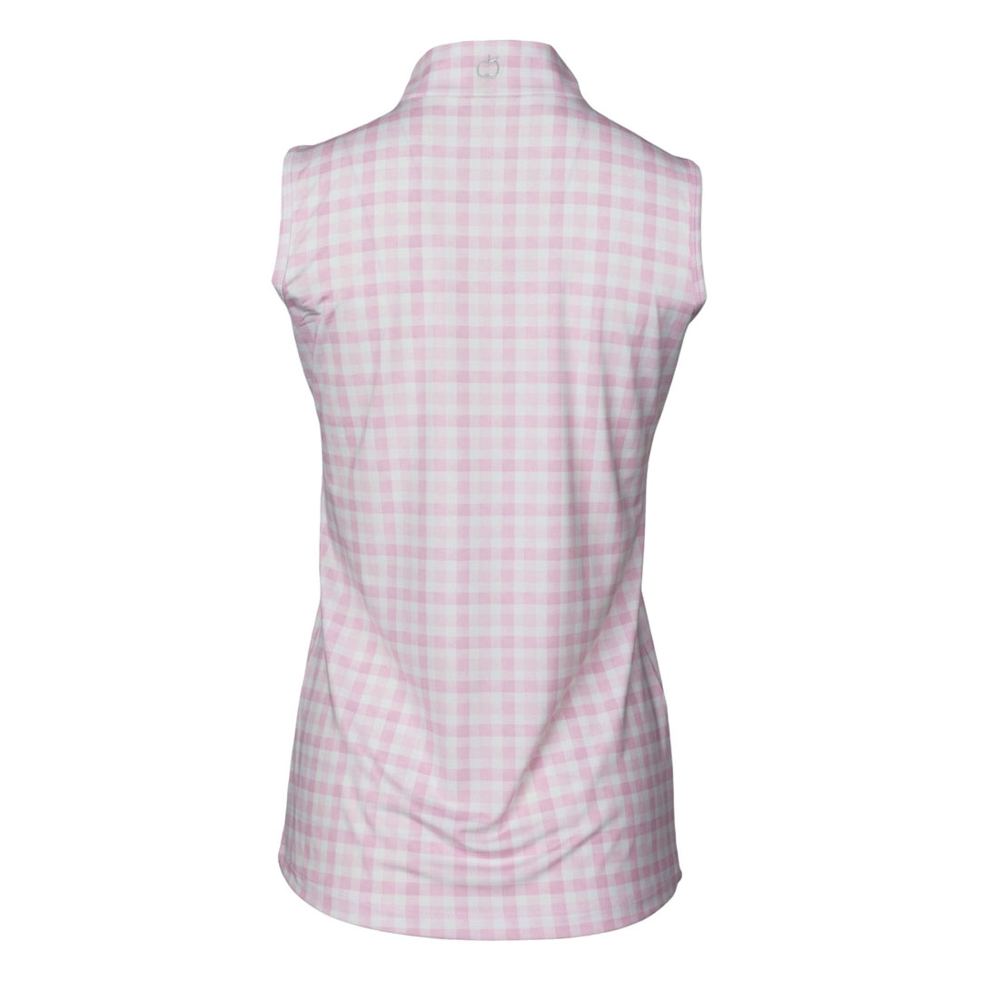 Dapplebay Ladies Gingham 1/4 Zip Sleeveless Riding Top