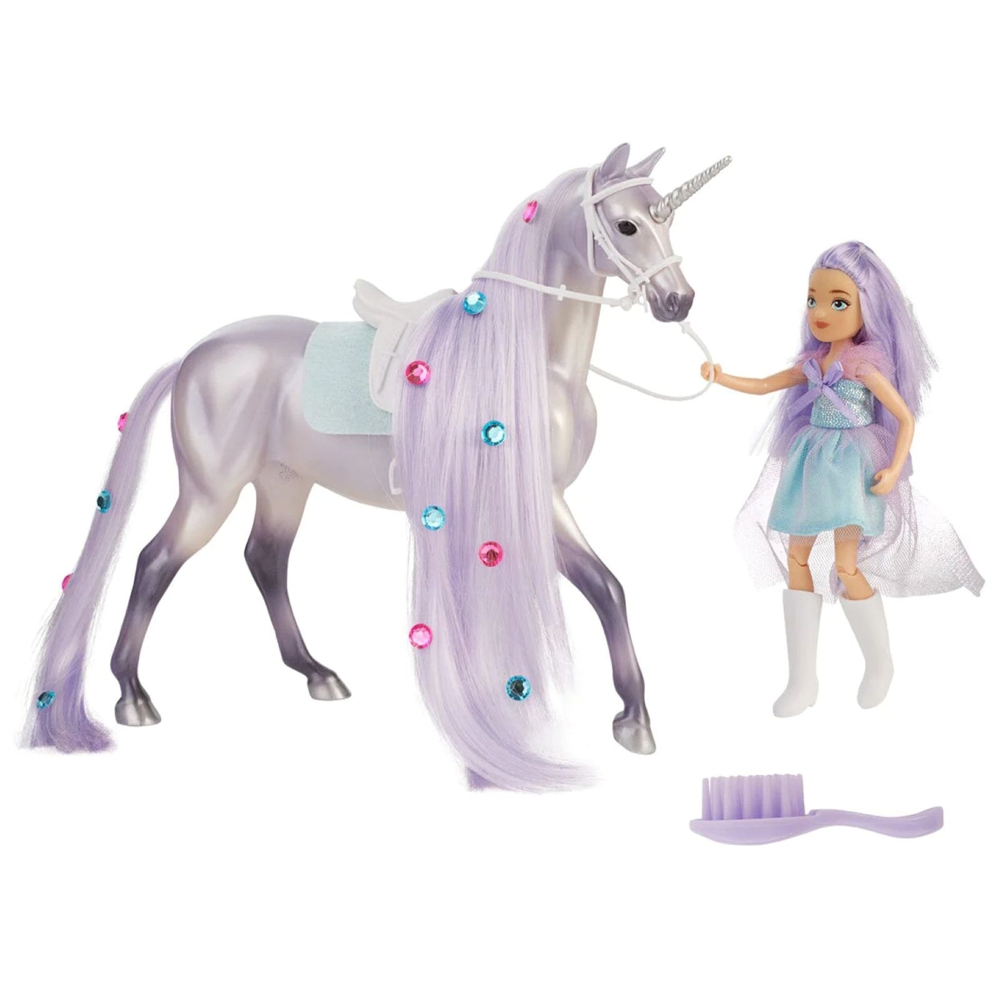 Breyer Twila & Moonstone - Magical Unicorn and Rider
