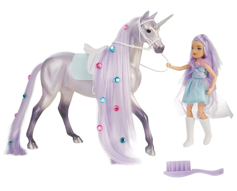 Breyer Twila & Moonstone - Magical Unicorn and Rider