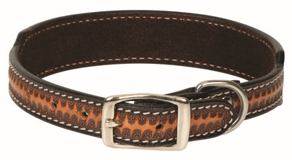 Weaver Floret Tooled Dog Collar