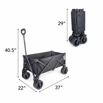 Gatsby Collapsible All-Terrain Foldable Push Pull Wagon