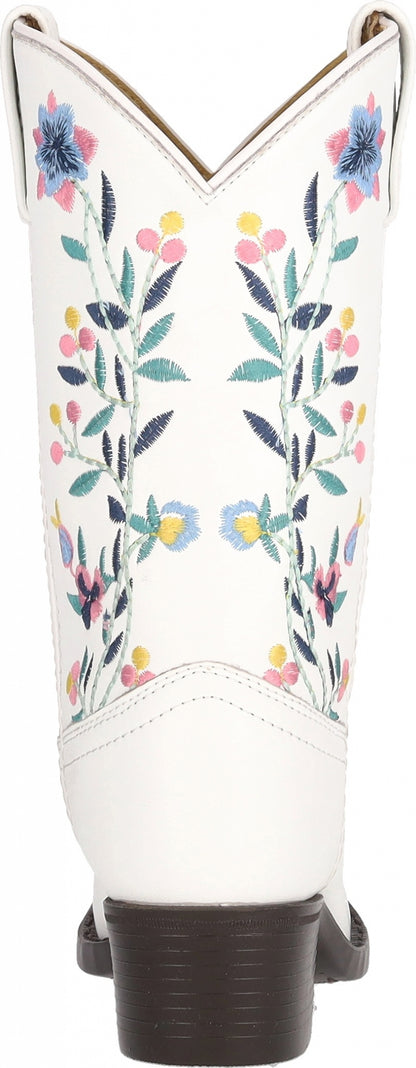 Smoky Mountain Youth Girls Lacey Leather Embroidered Western Boots