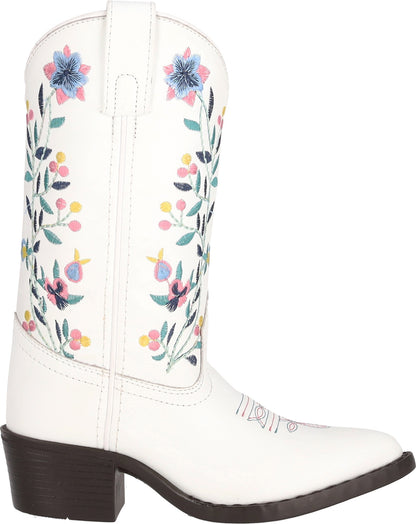 Smoky Mountain Youth Girls Lacey Leather Embroidered Western Boots