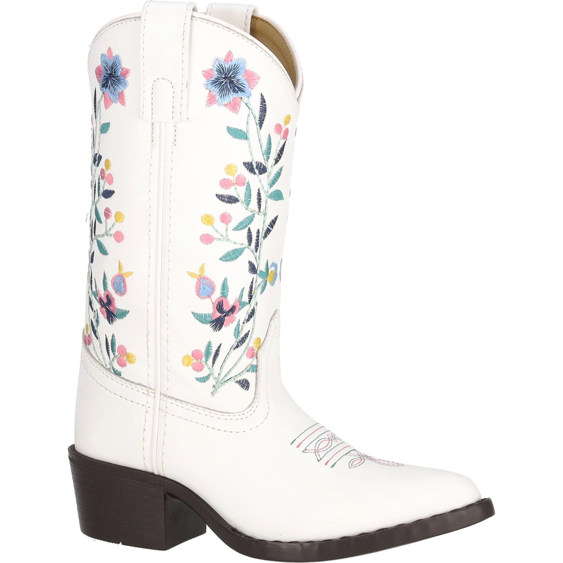 Smoky Mountain Youth Girls Lacey Leather Embroidered Western Boots
