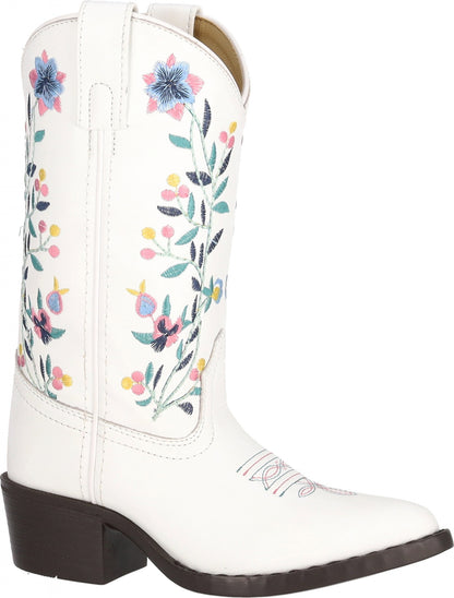 Smoky Mountain Youth Girls Lacey Leather Embroidered Western Boots