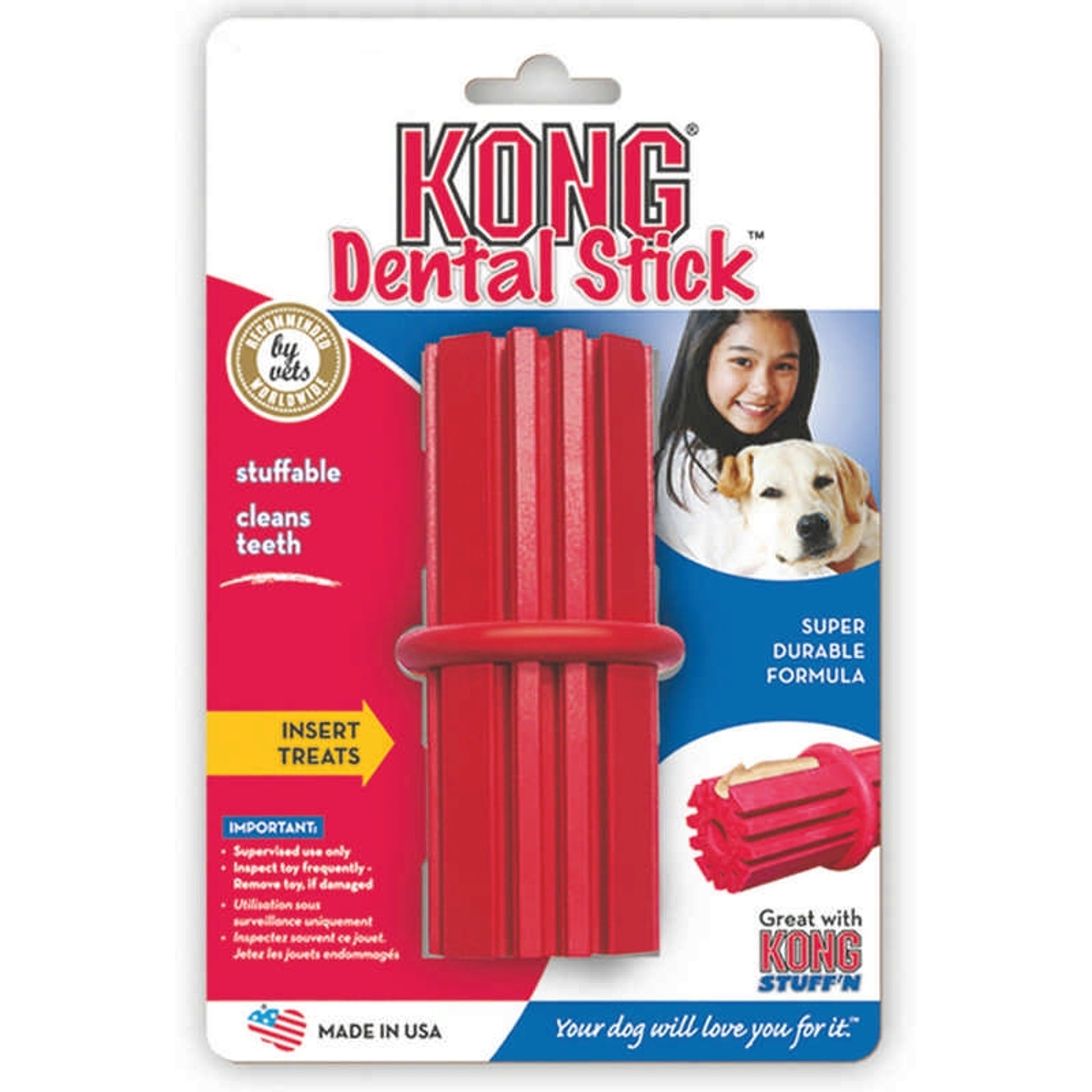 KONG Dental Stick Dog Toy