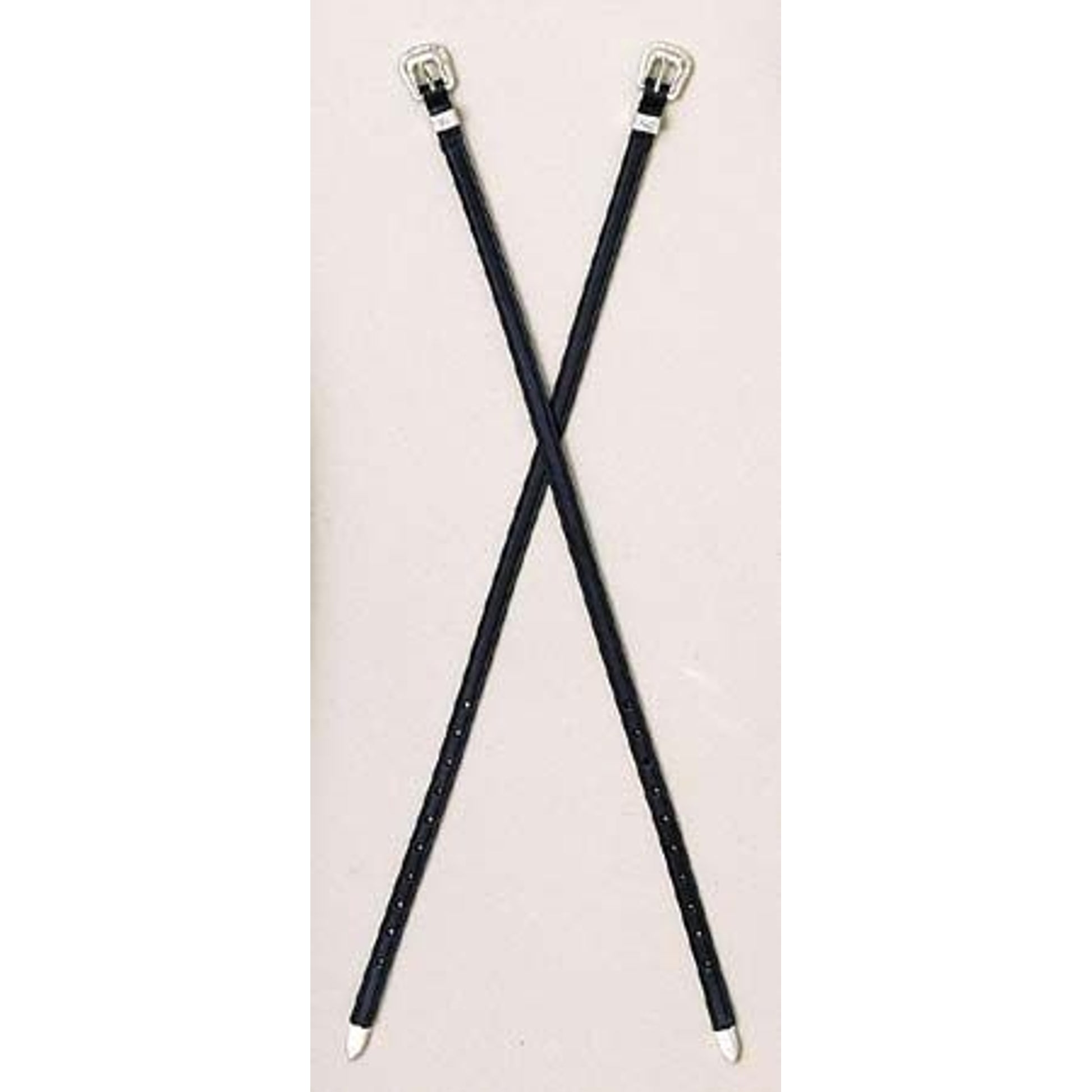 Black Spur Strap With Silver Buck