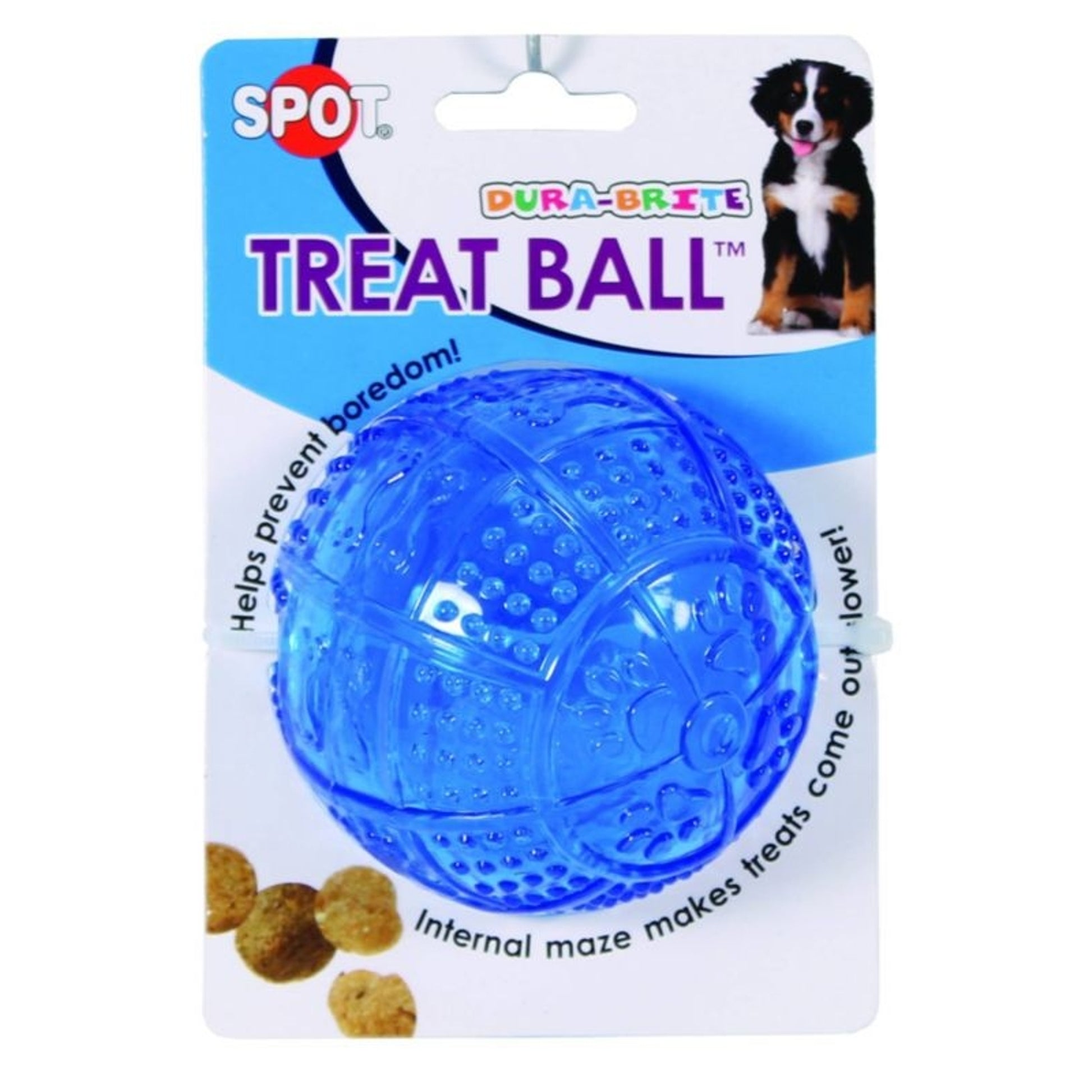 SPOT Dura-Brite Treat Dispensing Ball Dog Toy