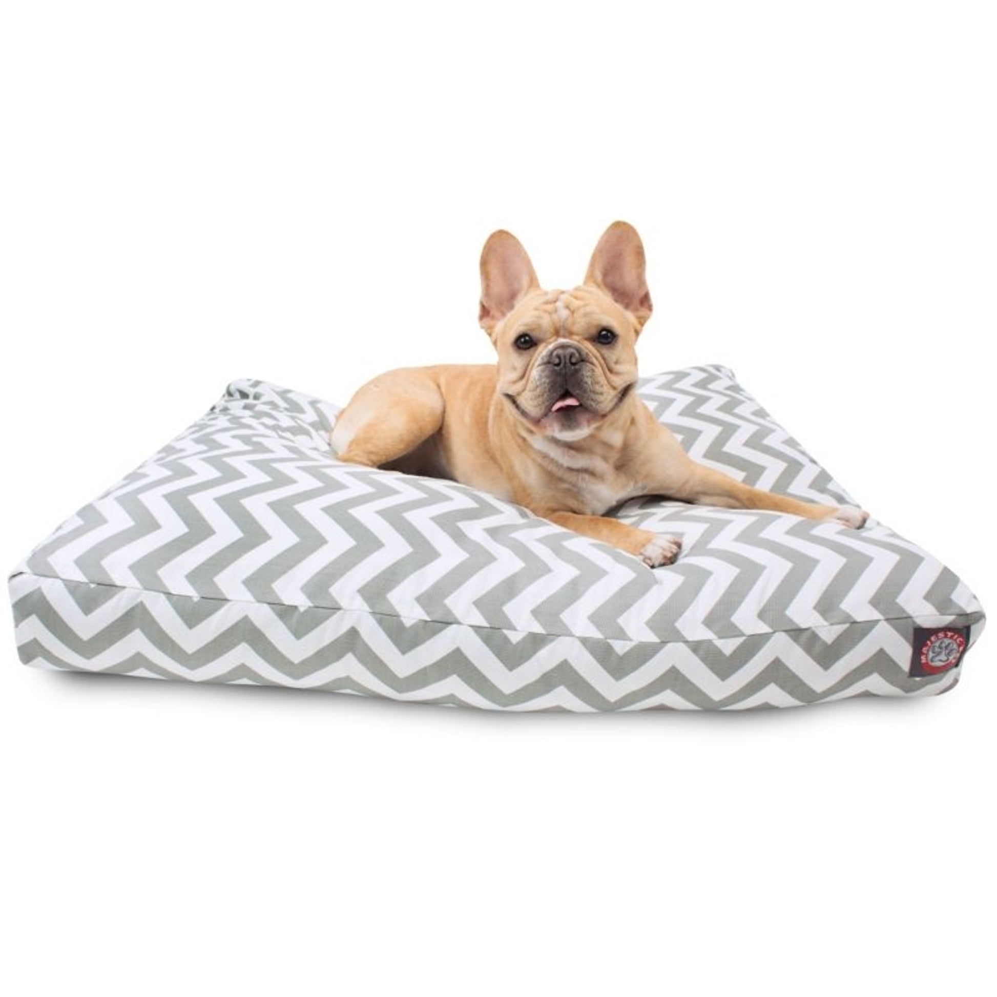 Majestic Outdoor Gray Chevron Rectangle Pet Bed