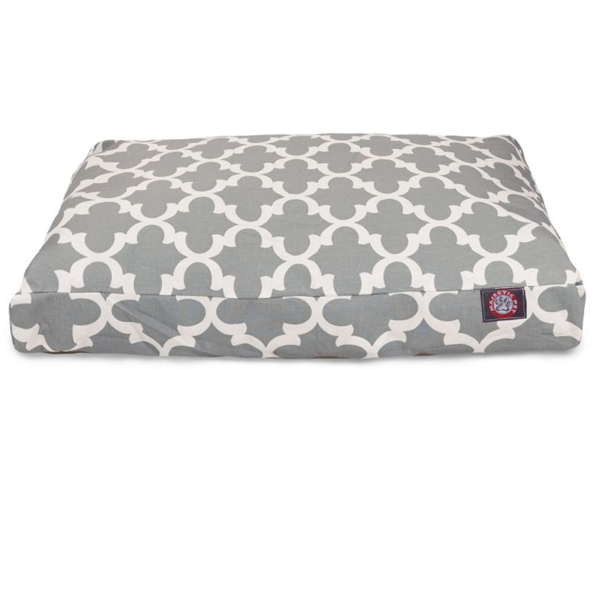 Majestic Outdoor Gray Trellis Rectangle Pet Bed