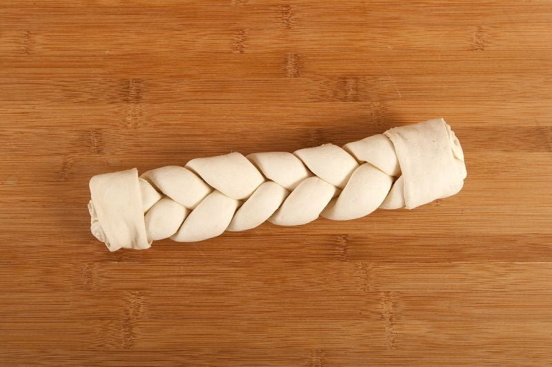Braided Rawhide Retriever Dog Treat