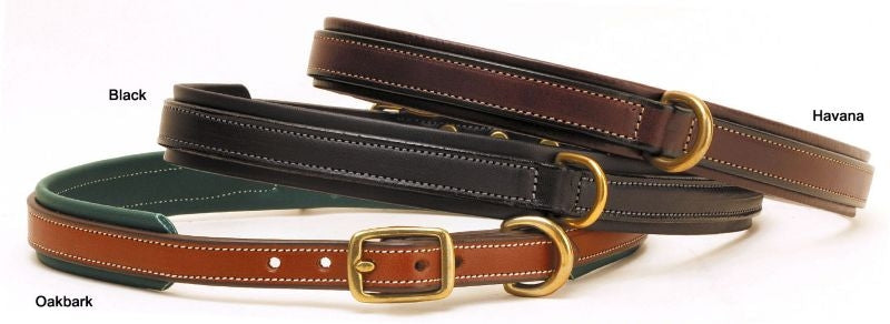 Tory Leather Padded Dog Collar