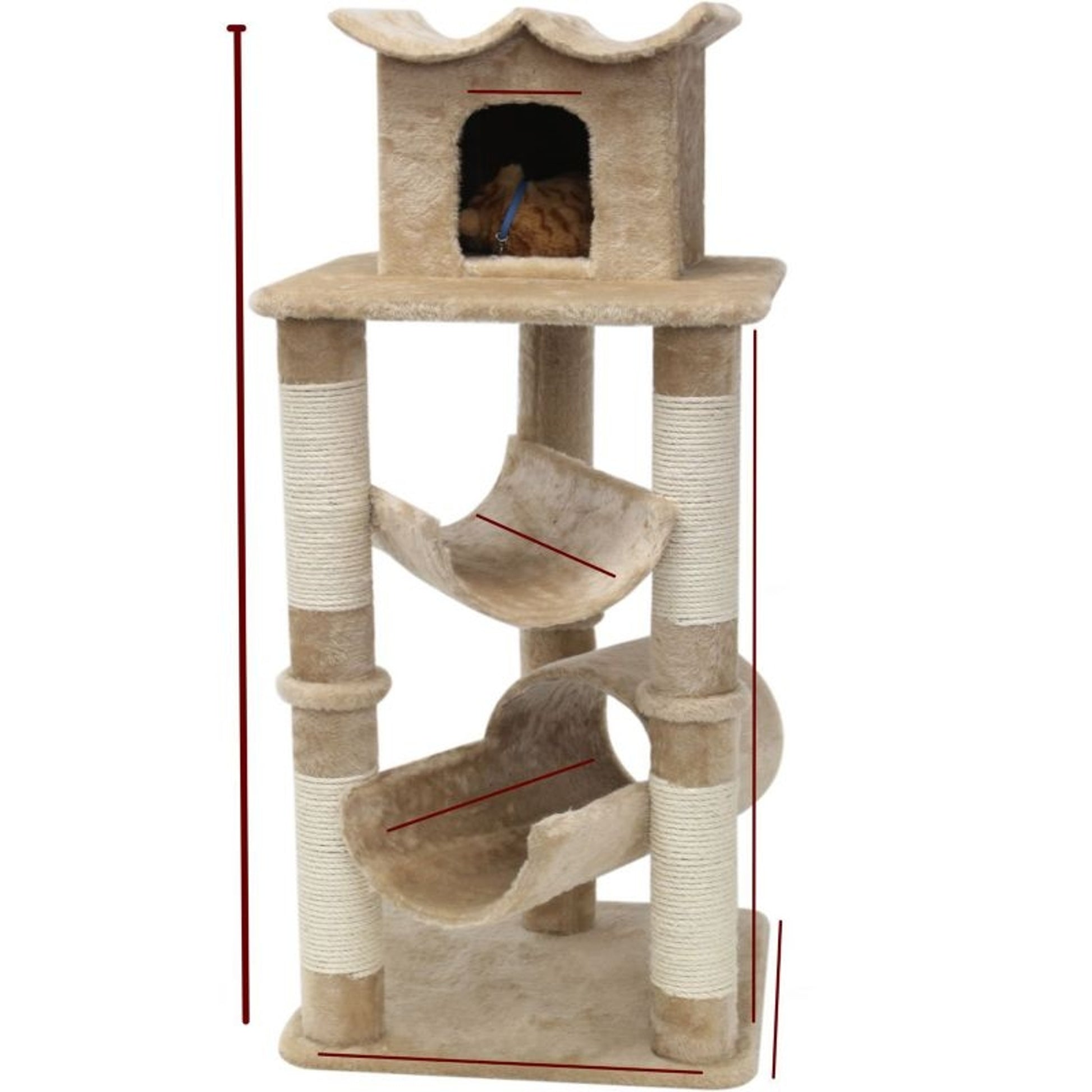 Majestic 47 Inch Casita Cat Furniture Tree