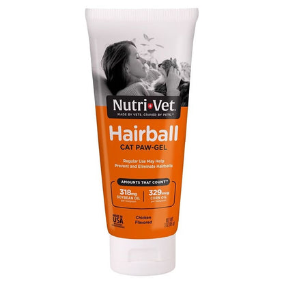 Nutri-Vet Hairball Paw-Gel Cat Supplement Salmon