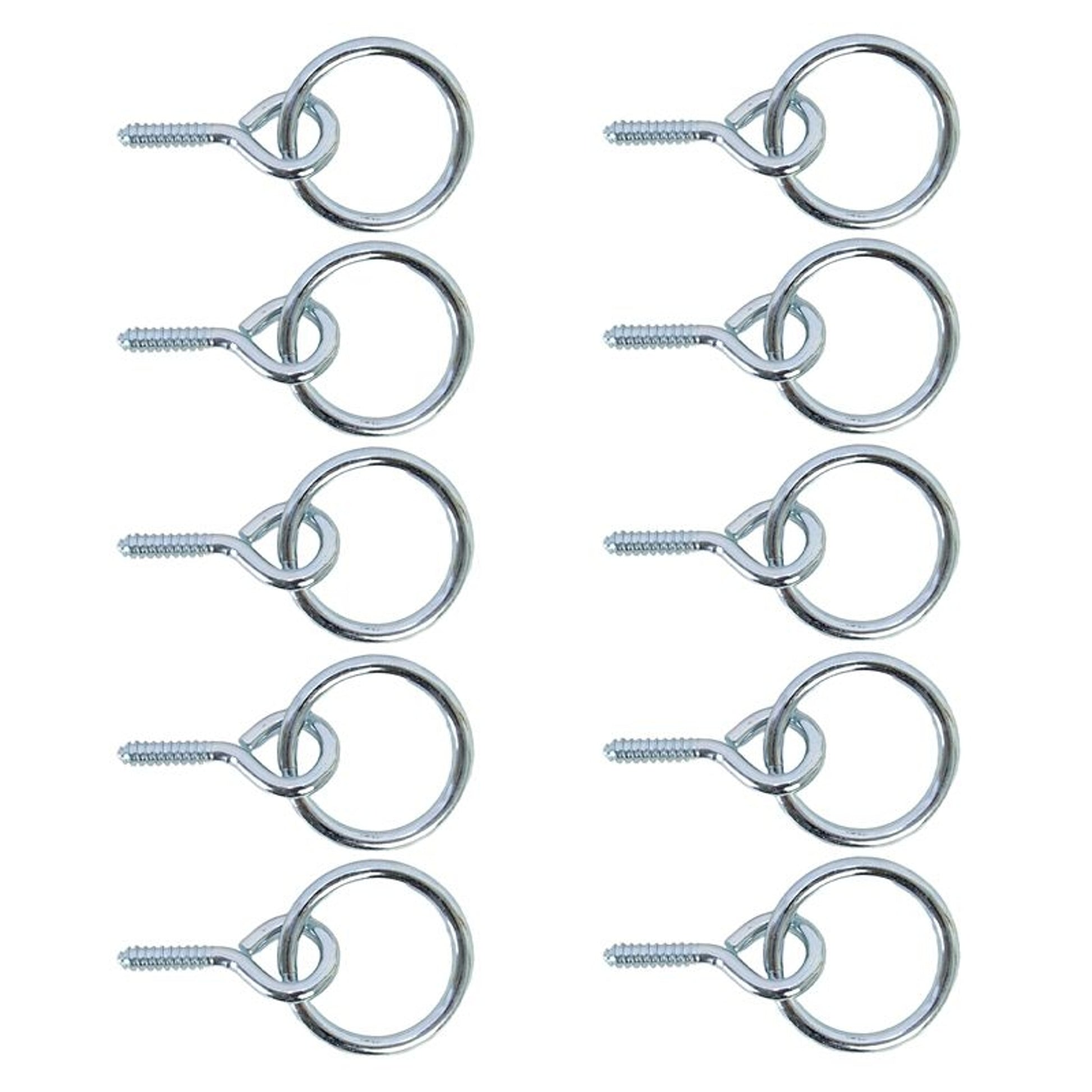 Screw Eye with Hitching Rings 10 Pack