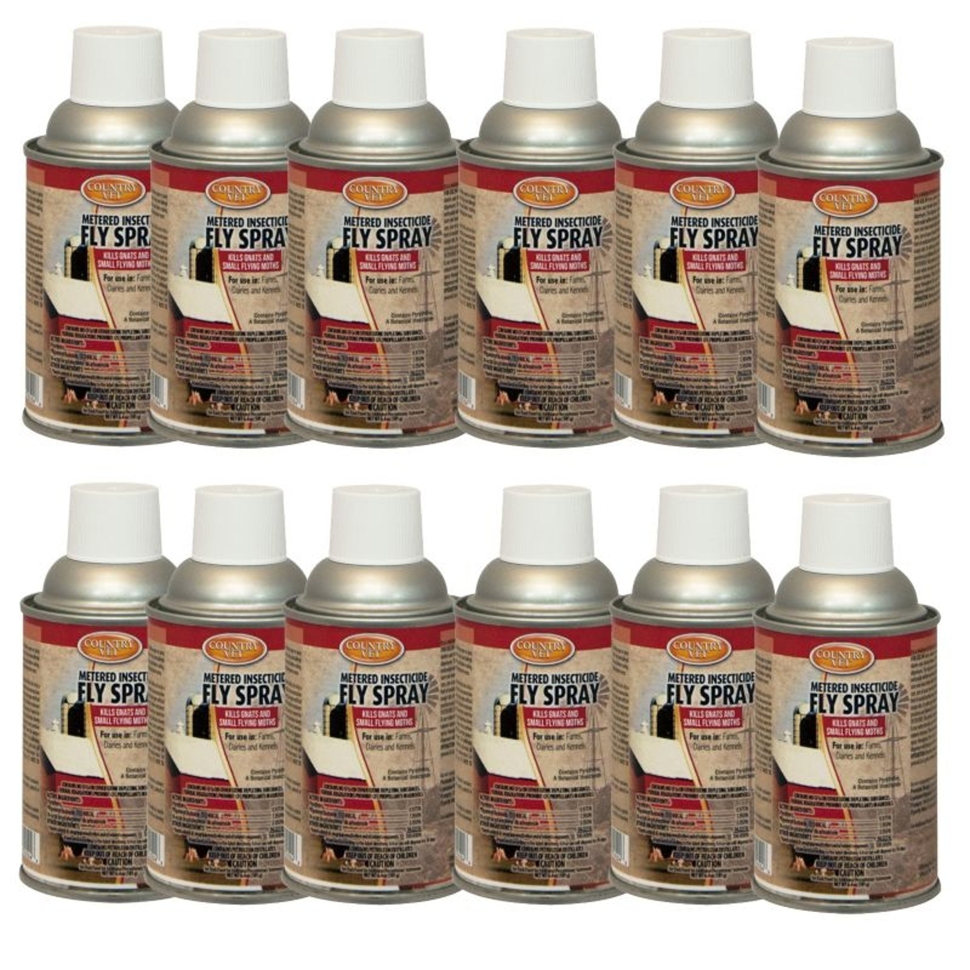 CS Country Vet Metered Fly Spray Refill 12 Pack