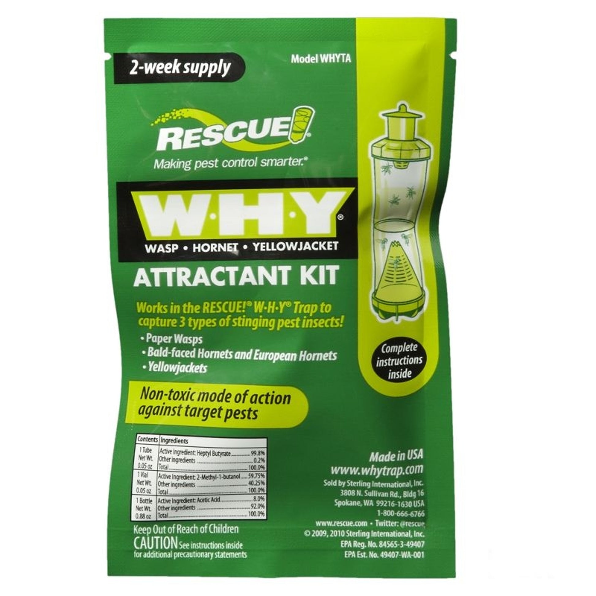 Rescue W-H-Y Wasp Hornet and Yellowjacket Trap