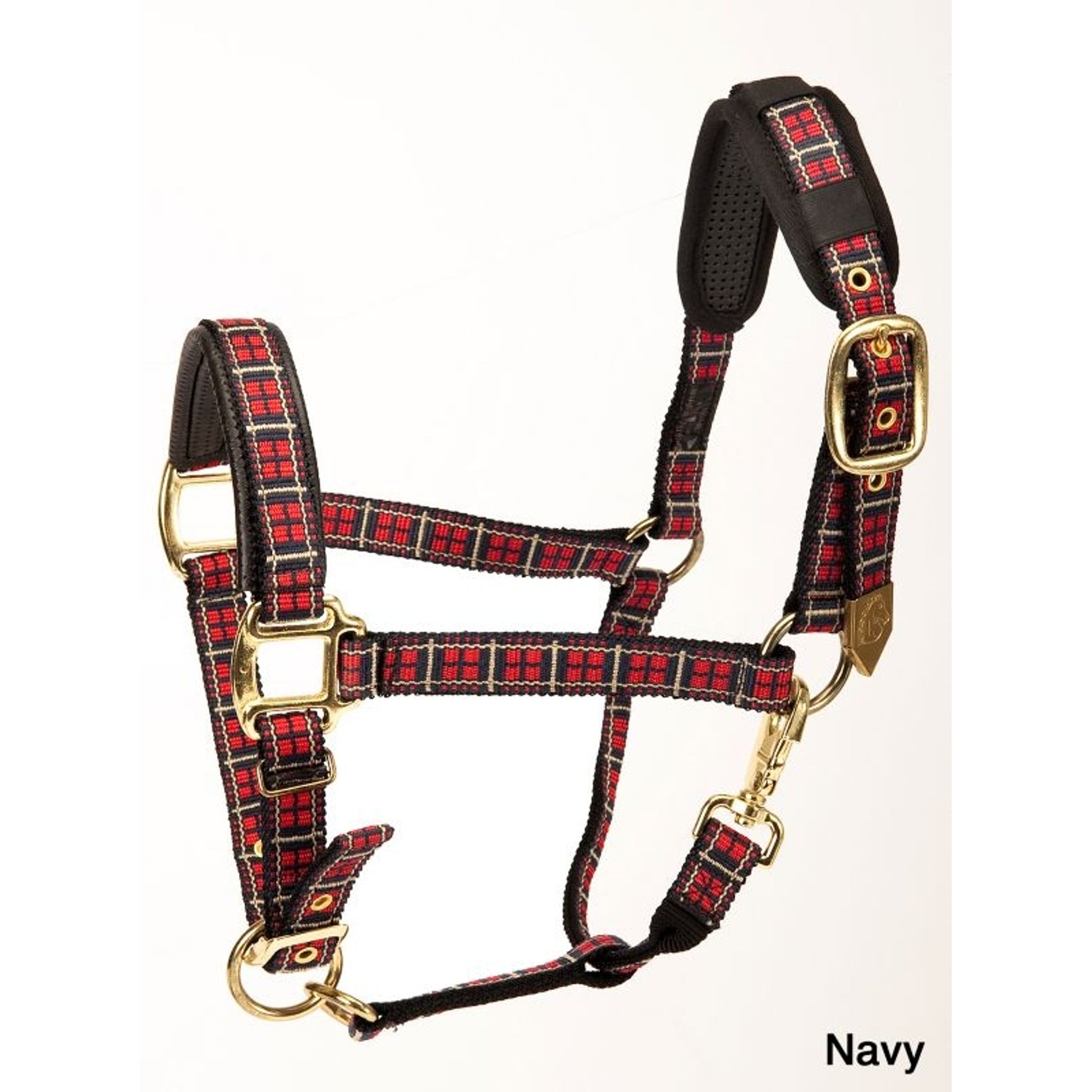 Plaid Nylon Padded Halter