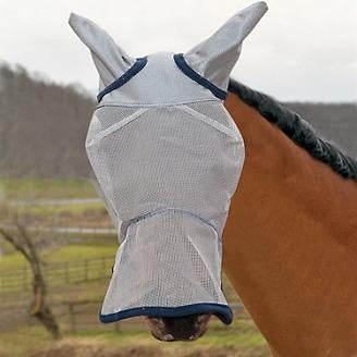 Defender Fly Mask Long Nose with Ears and Reflec