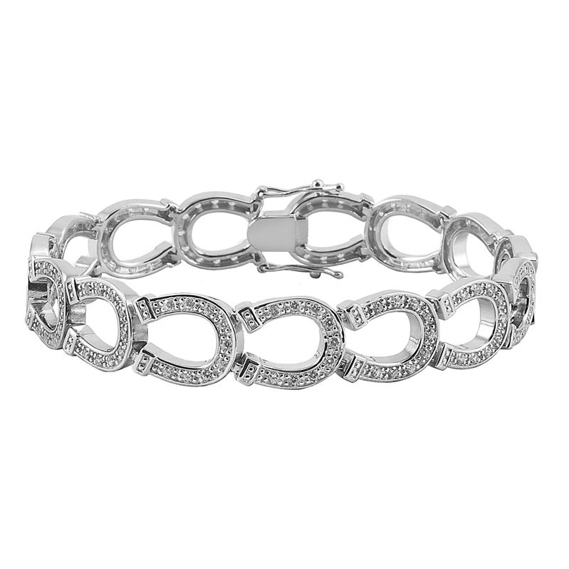 Kelly Herd Crystal Horseshoe Bracelet