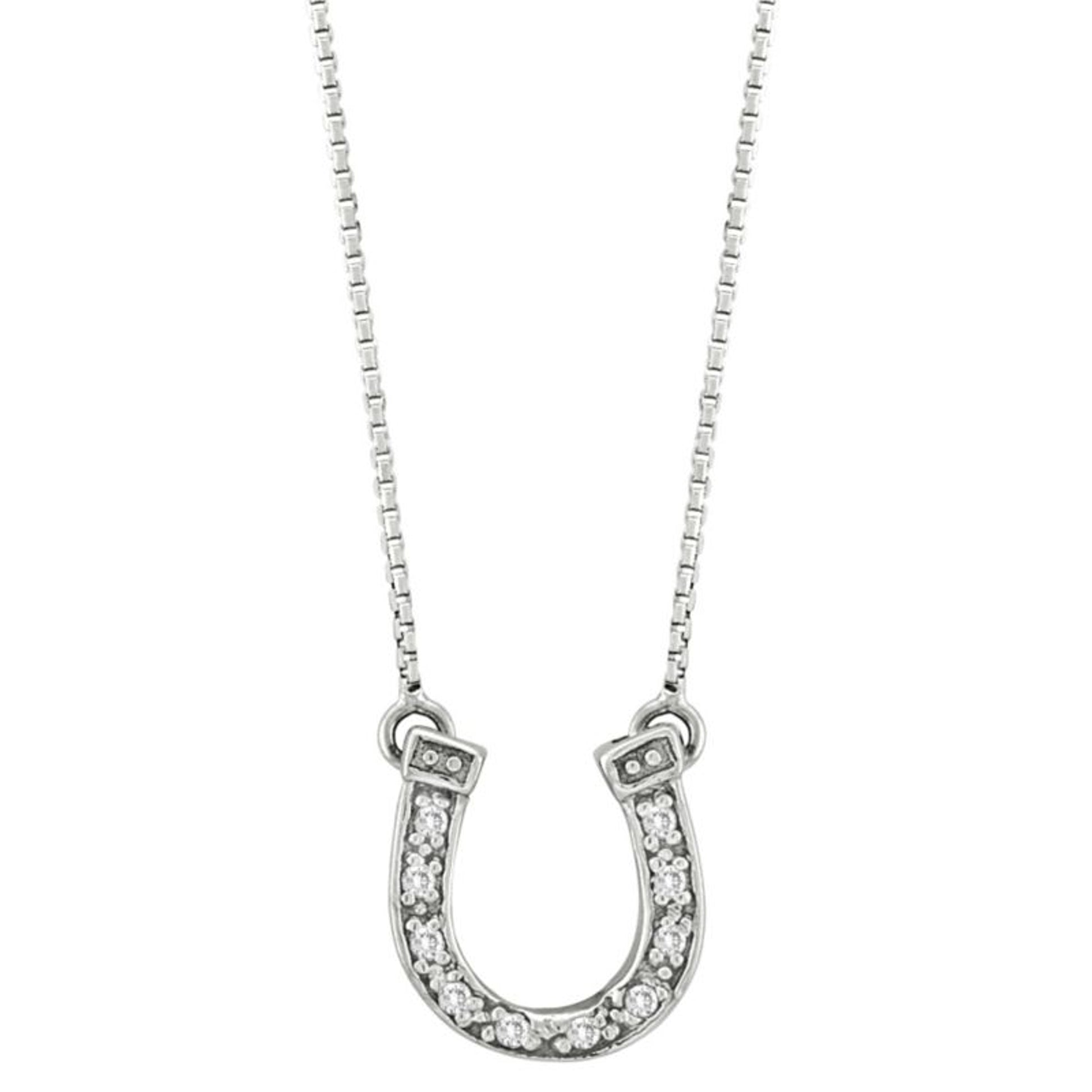 Kelly Herd Dangle Horseshoe Necklace