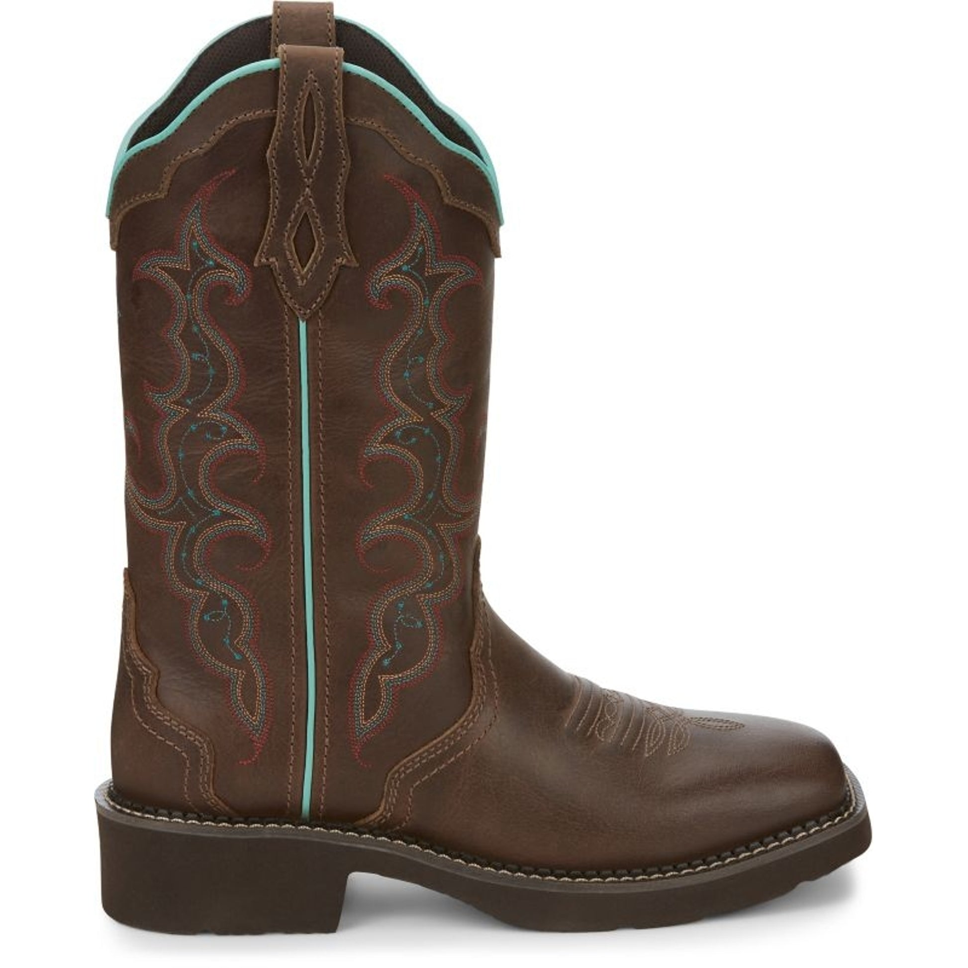 Justin Ladies Gypsy Raya Tan Square Toe Boots