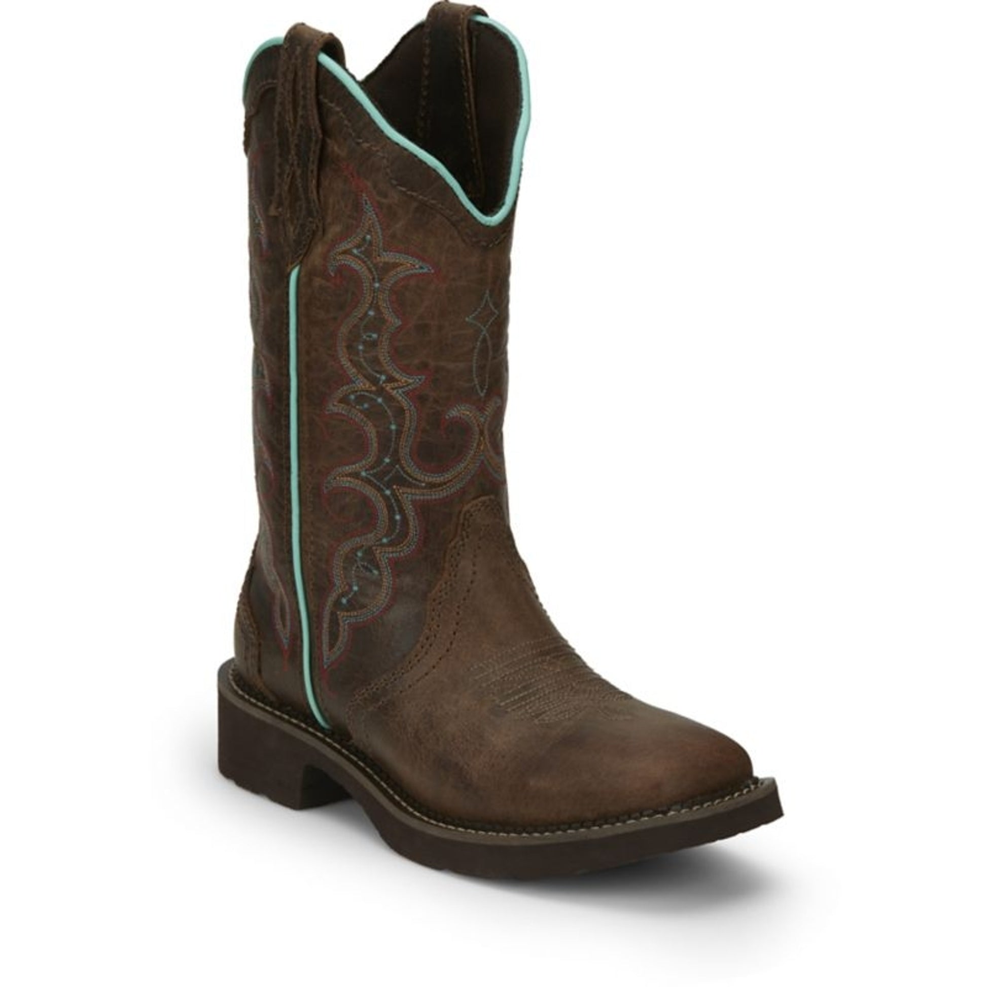 Justin Ladies Gypsy Raya Tan Square Toe Boots