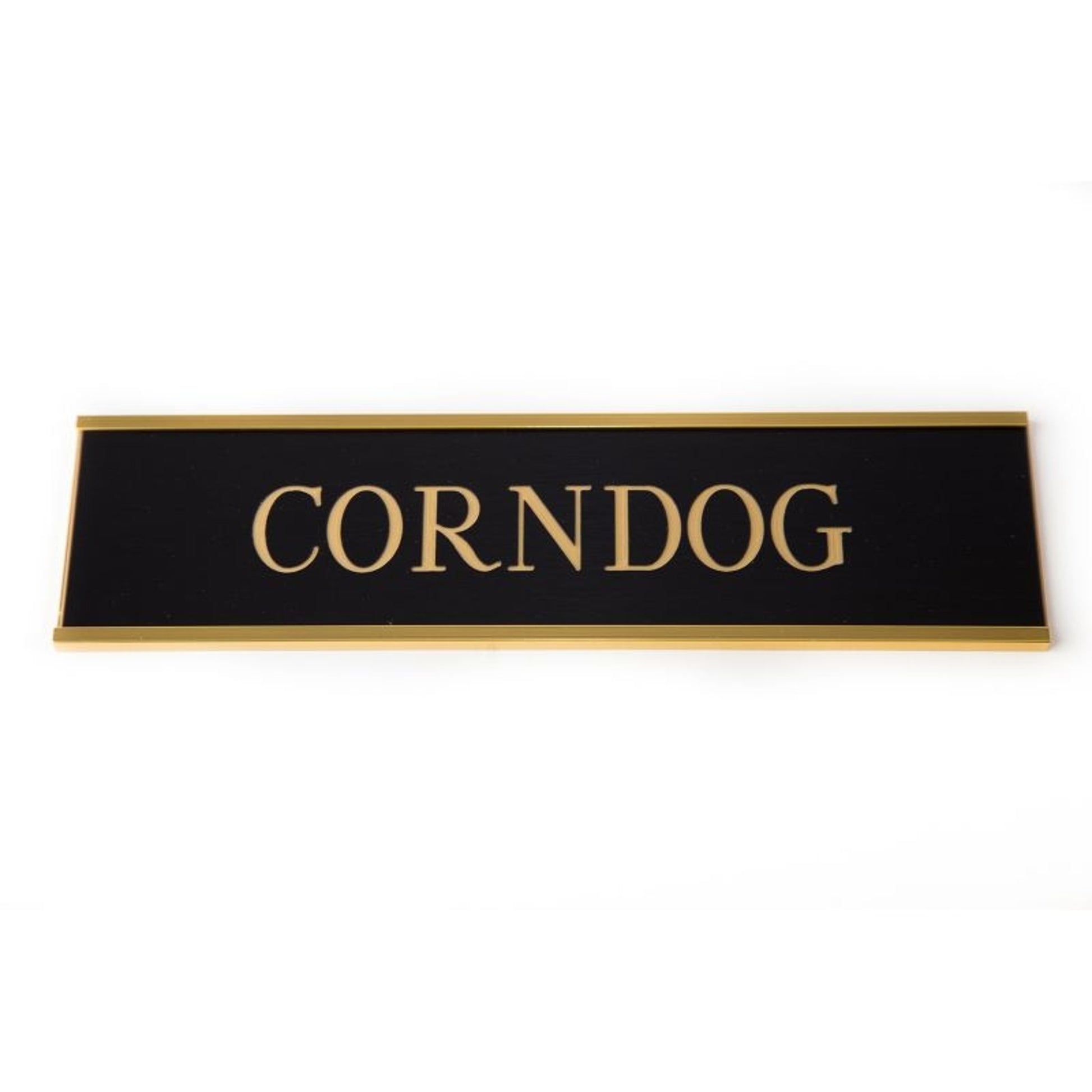 Personalized Stall Plate Metallic Look