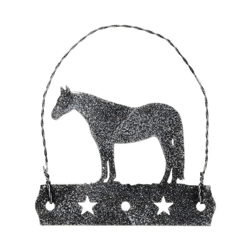 Equine Motif Glitter Ornament