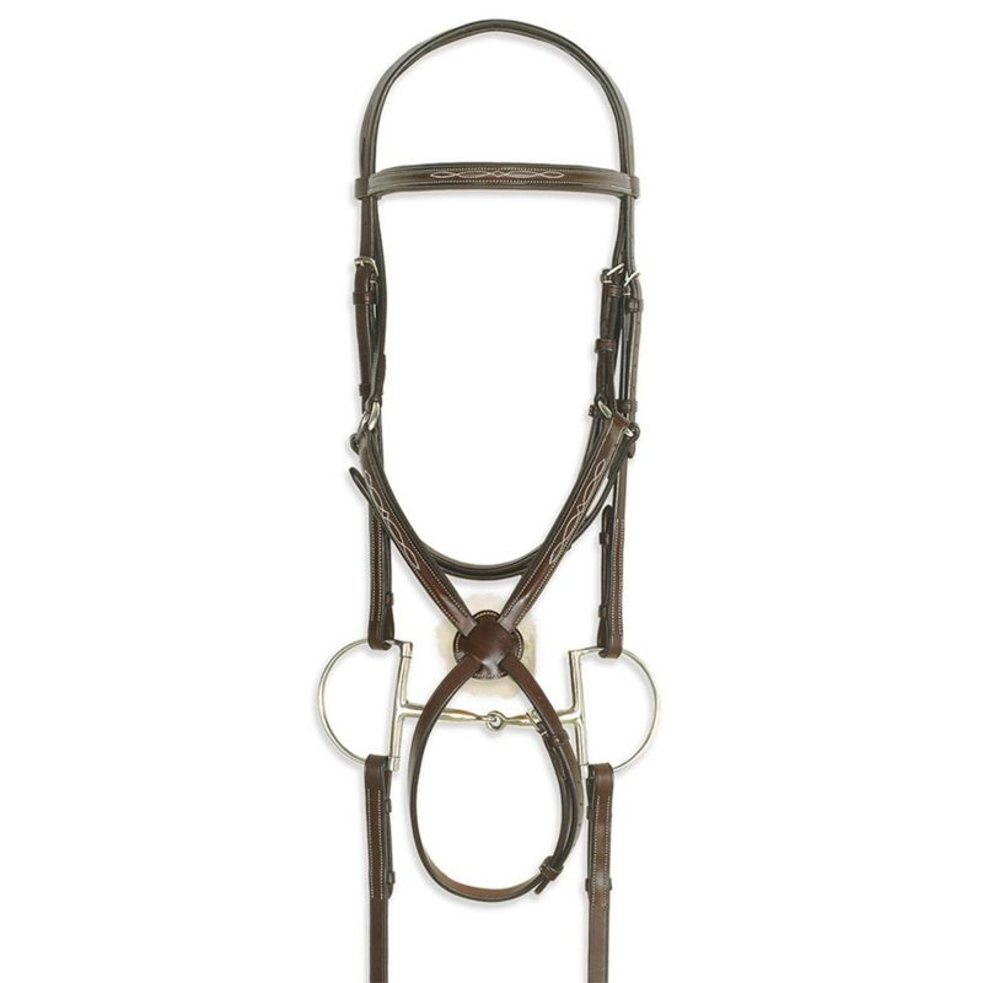Ovation Comfort Crown Figure 8 Bridle with Grip Reins