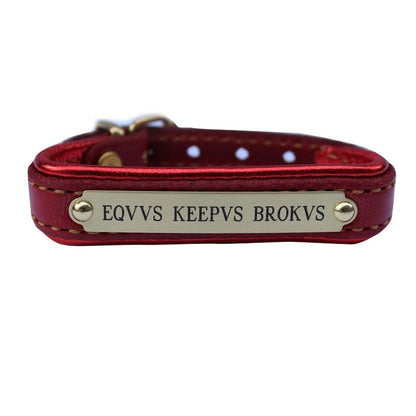 Padded Leather ID Bracelet