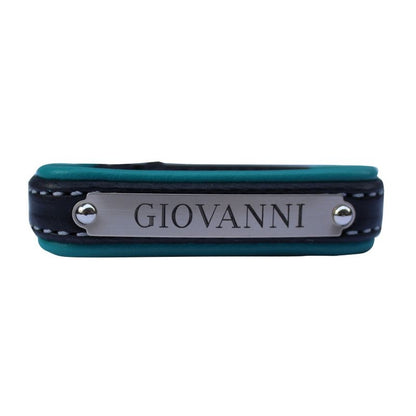 Padded Leather ID Bracelet