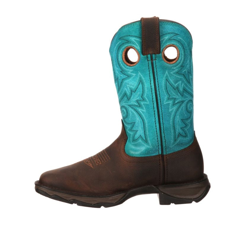 Durango Lady Rebel Square Toe Turquoise Boots