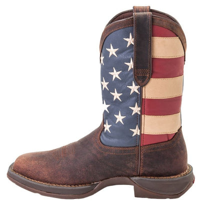 Durango Mens Rebel Sq Patriotic Flag Boots