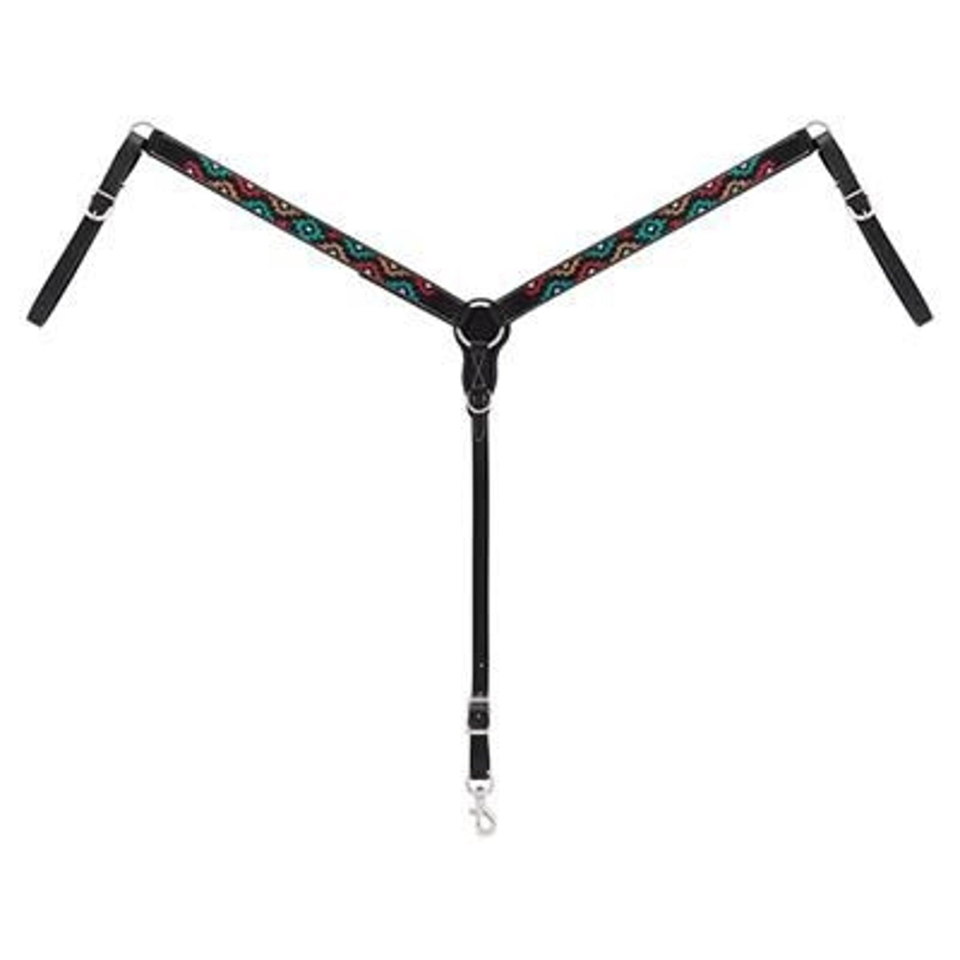 Weaver Leather Turquoise Cross Breast Collar